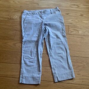 Striped cropped pants